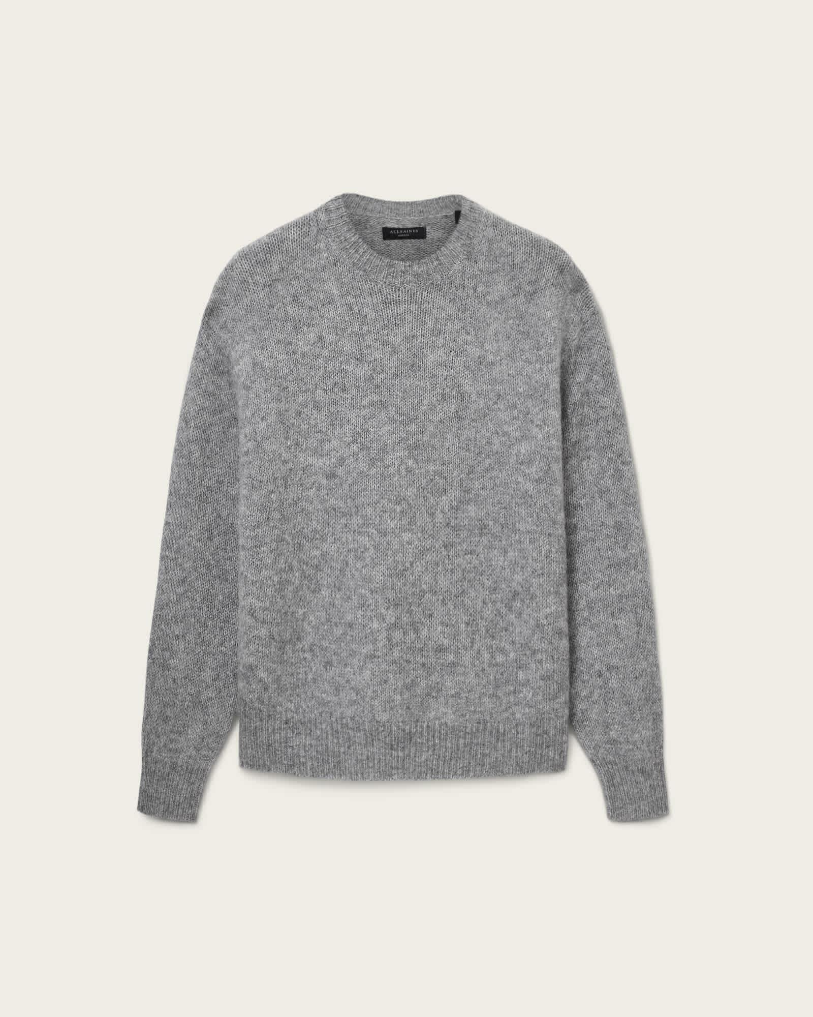 Coby Oversized Wool Blend Sweater Grey Marl | ALLSAINTS US Product Image