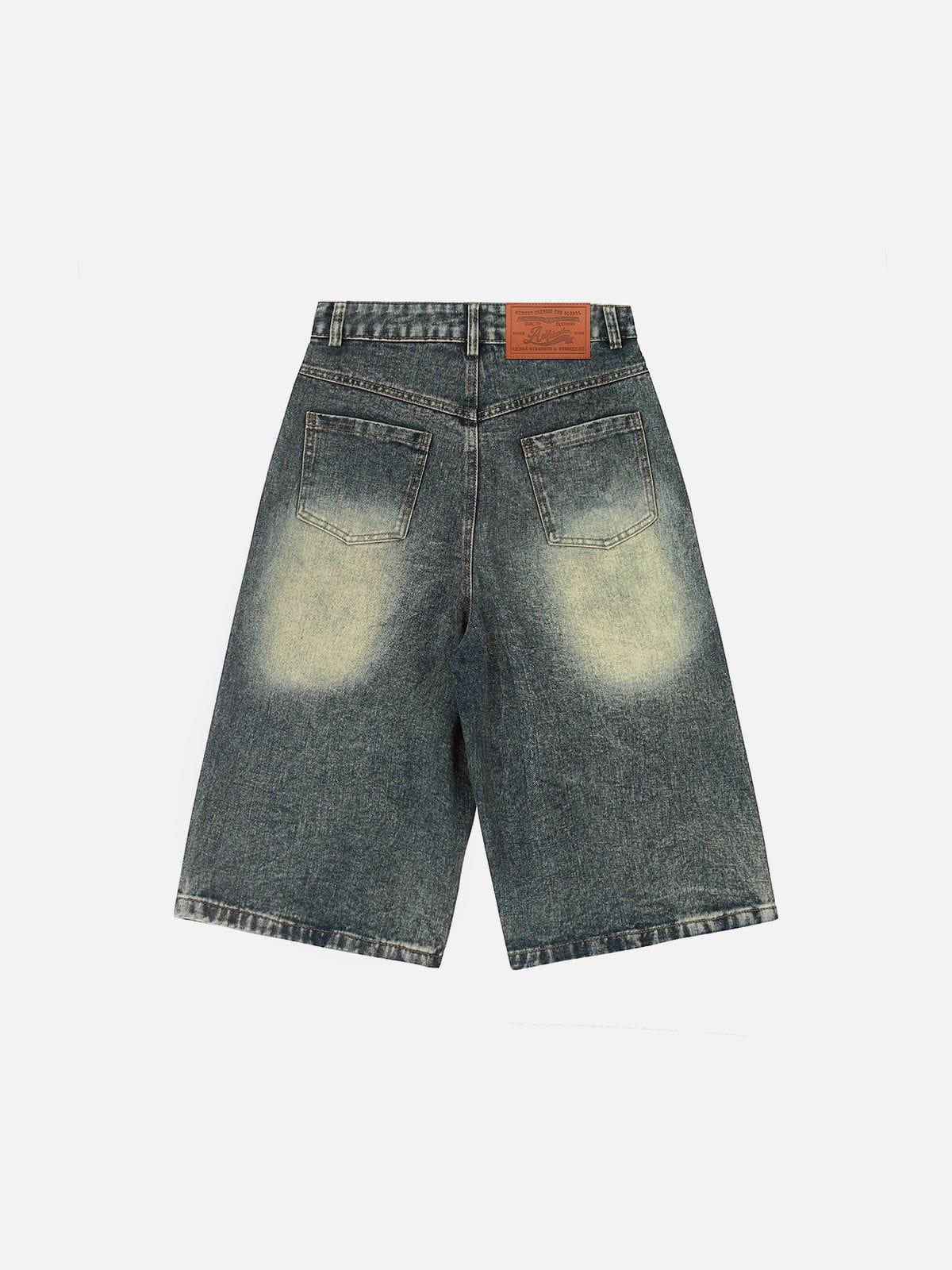 Aelfric Eden Pearl Embellished Baggy Longline Jorts Product Image