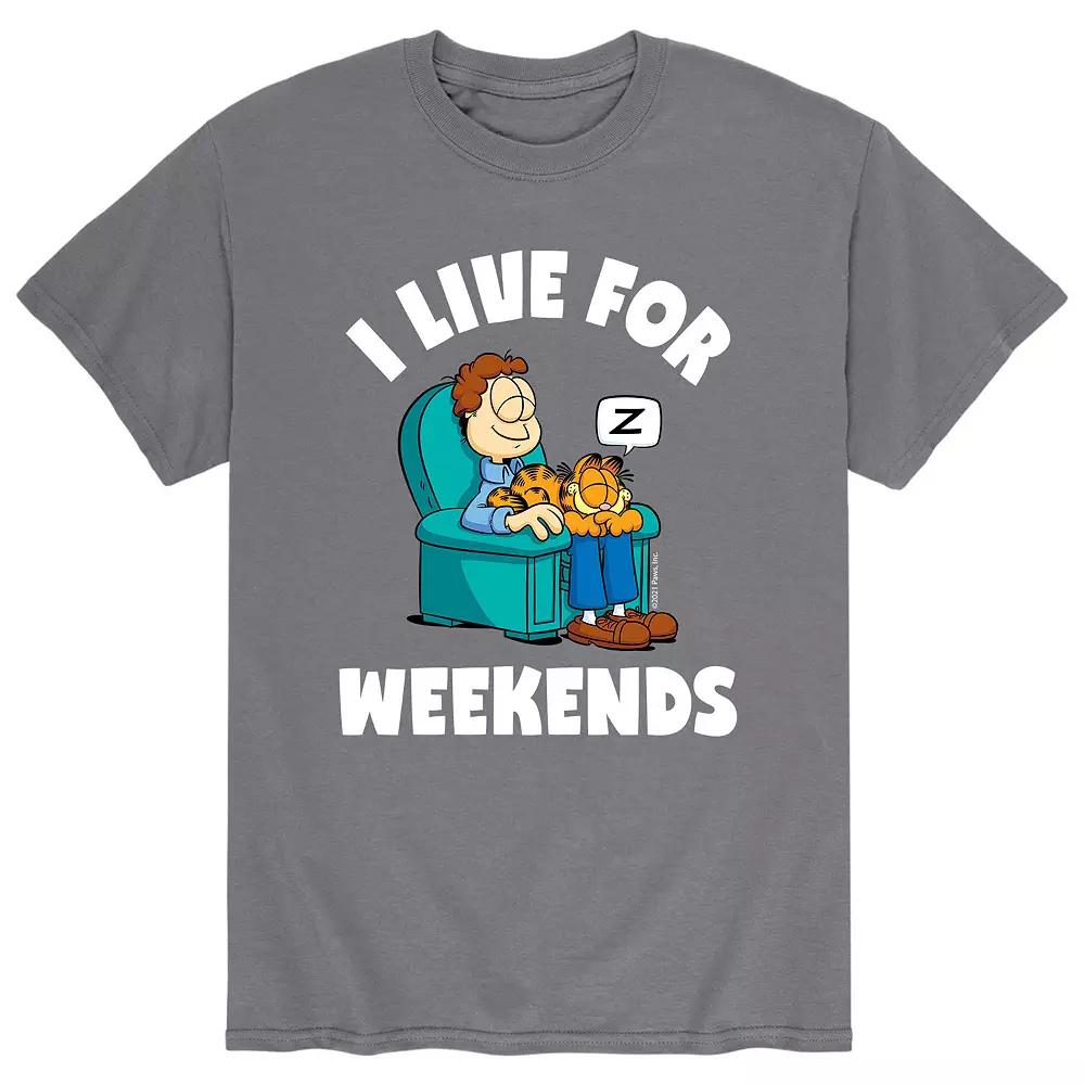 Men's Garfield Live For Weekends Tee,  Product Image