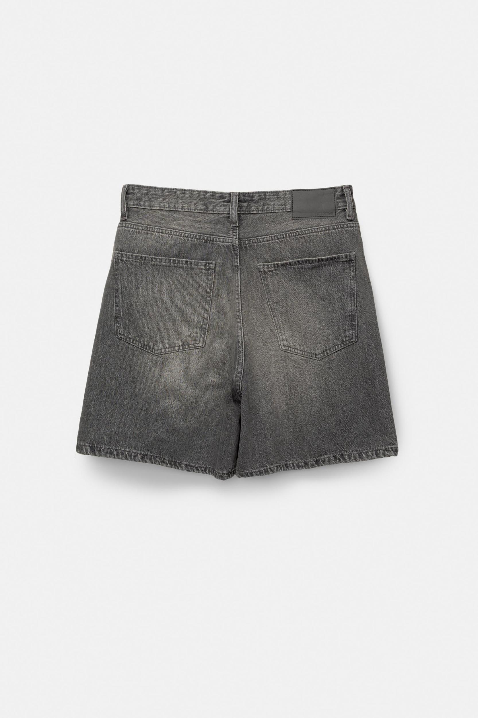 Denim short fit Bermuda shorts Product Image