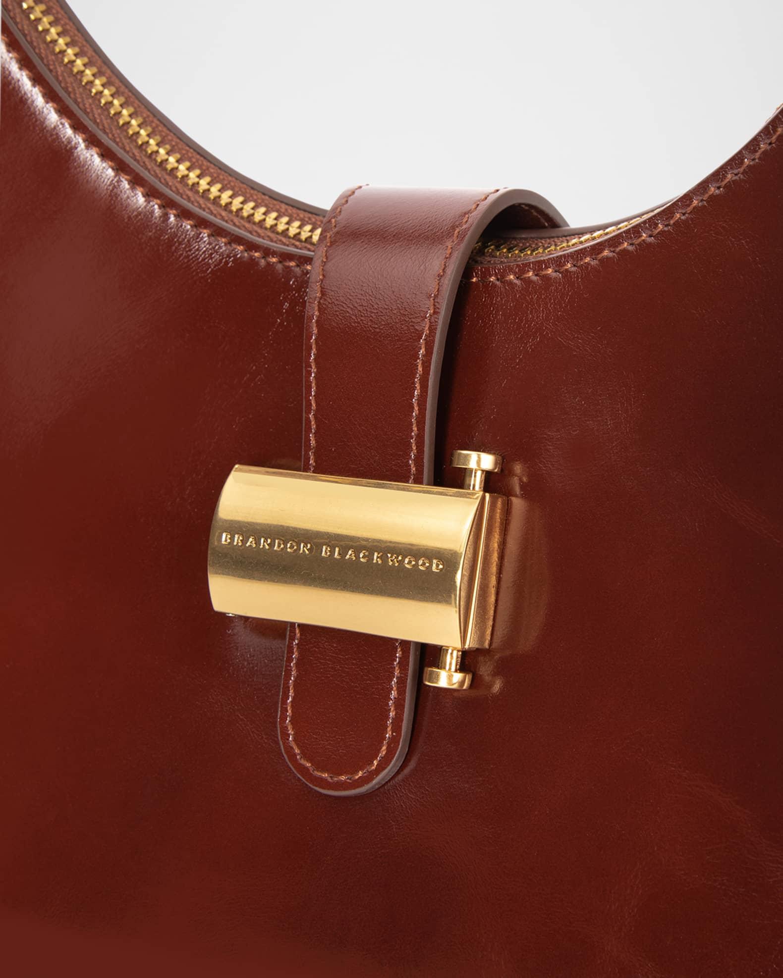 Sara Zip Leather Shoulder Bag Product Image
