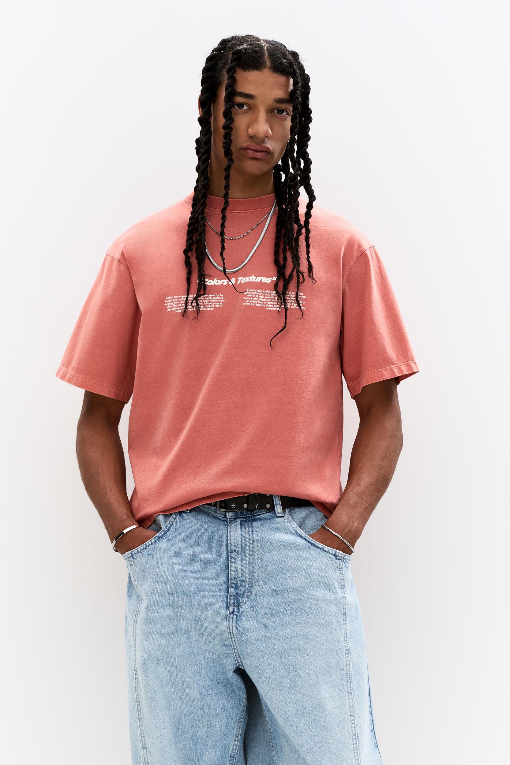 Fruit graphic and slogan T-shirt Product Image