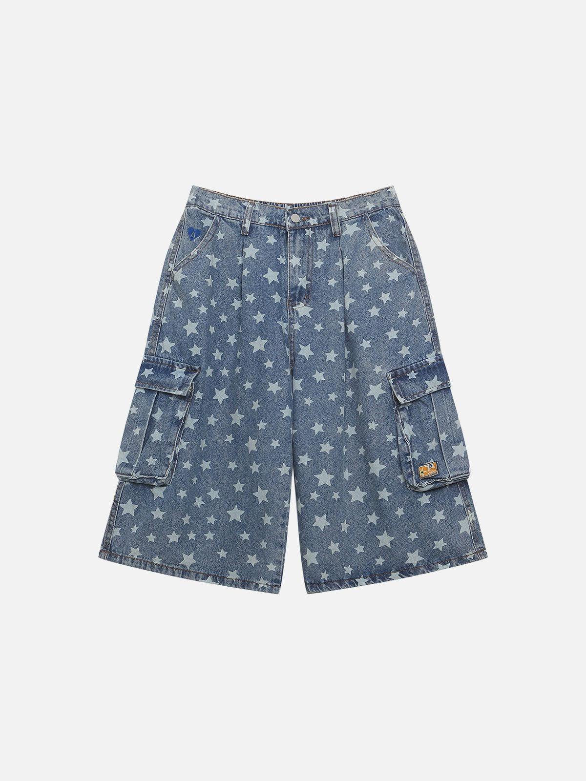 Aelfric Eden Full Print Star Longline Jorts Product Image