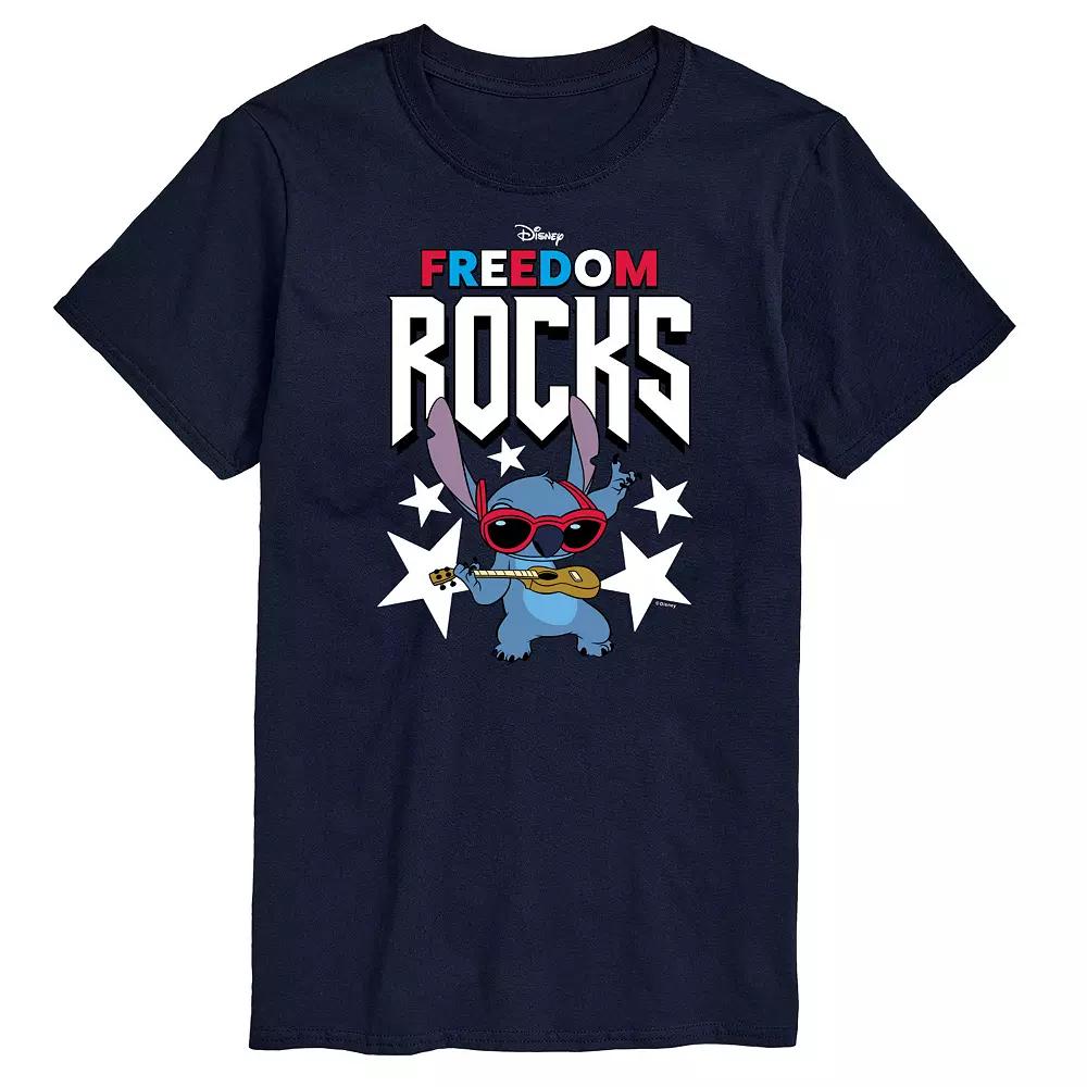 Disney's Lilo and Stitch Men's Freedom Rocks Graphic Tee,  Product Image