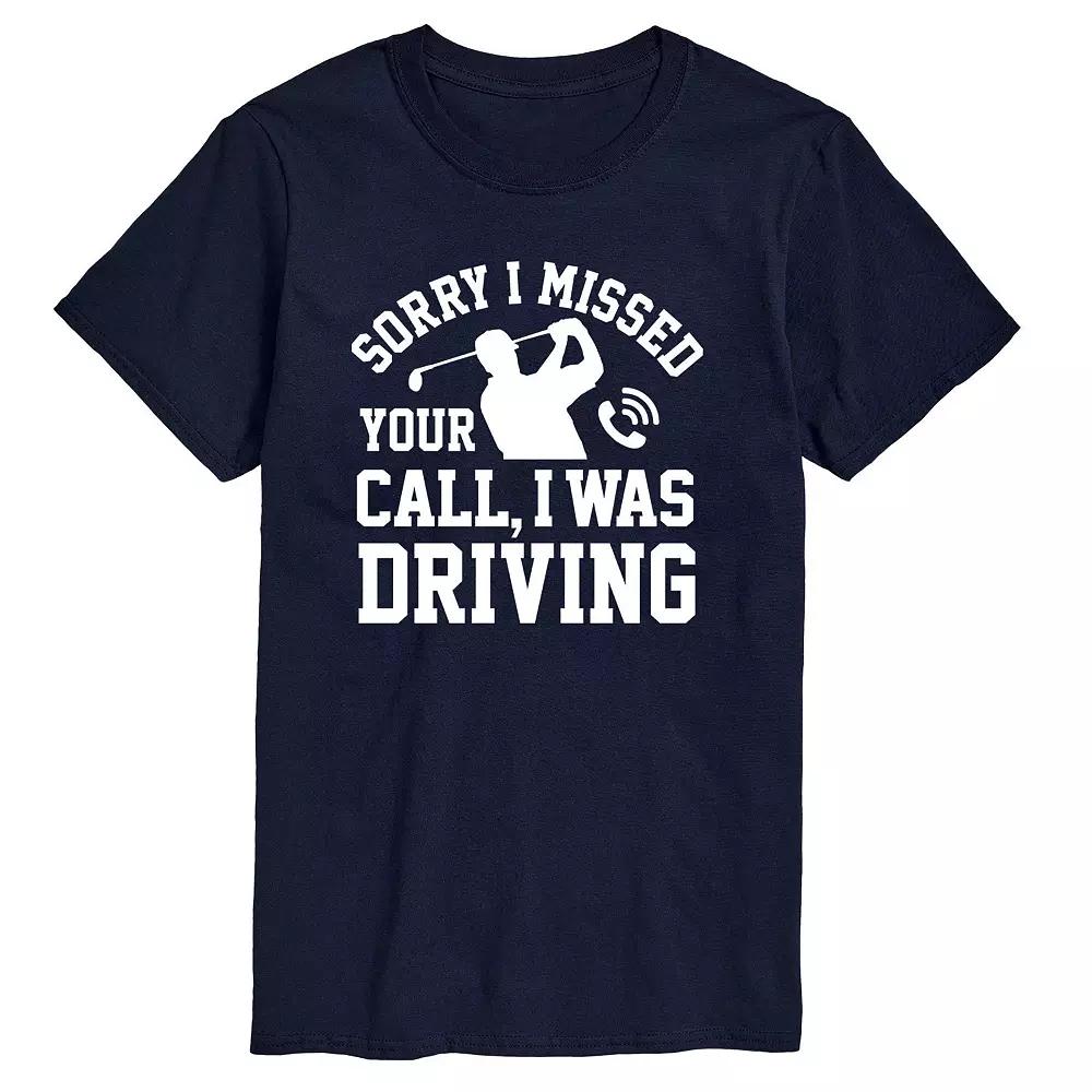 Men's Sorry Missed Call Driving Golf Graphic Tee,  Product Image