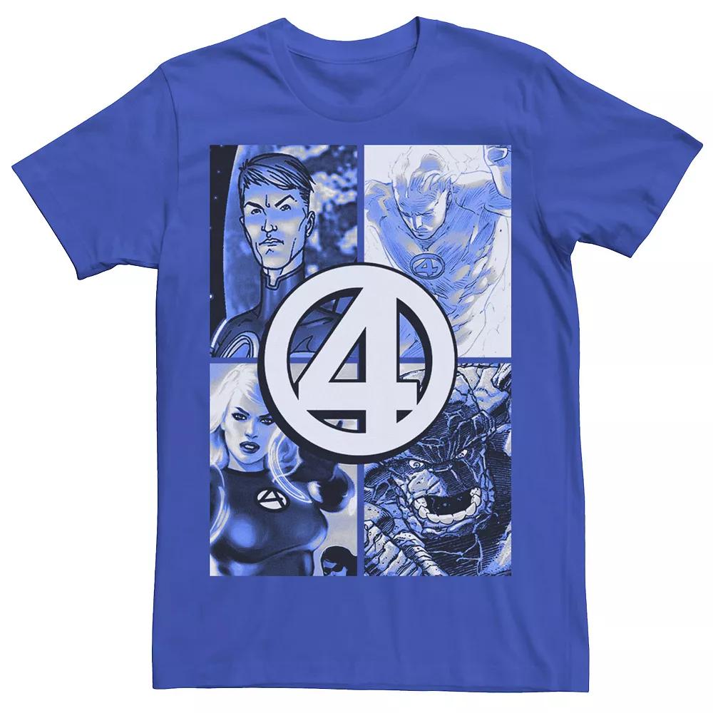 Men's Marvel Fantastic Four Group Shot Logo Box Up Tee,  Product Image