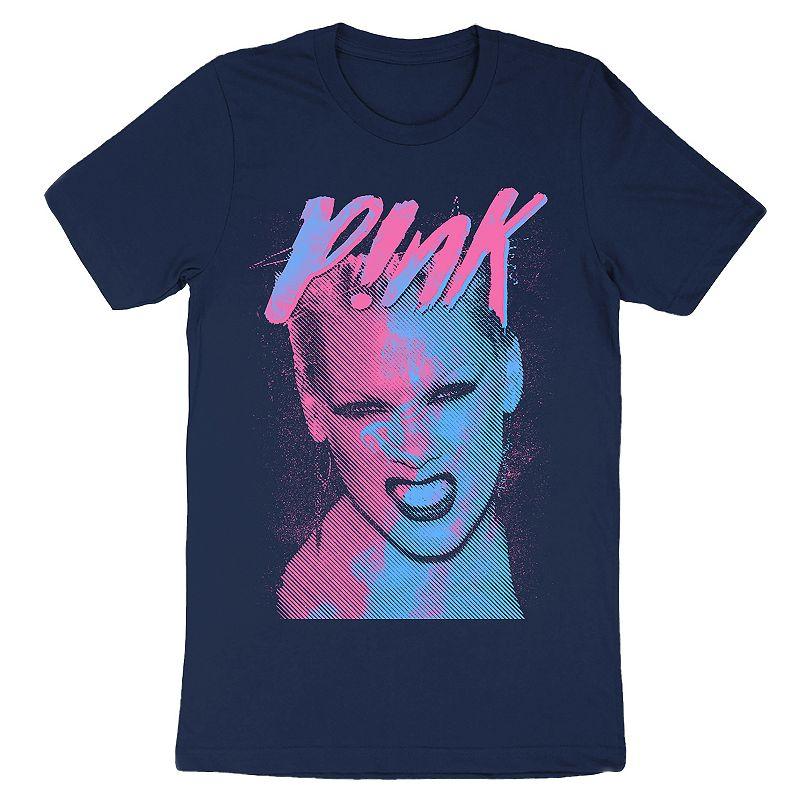 Men's Pink Tee, Size: Medium, Black Product Image