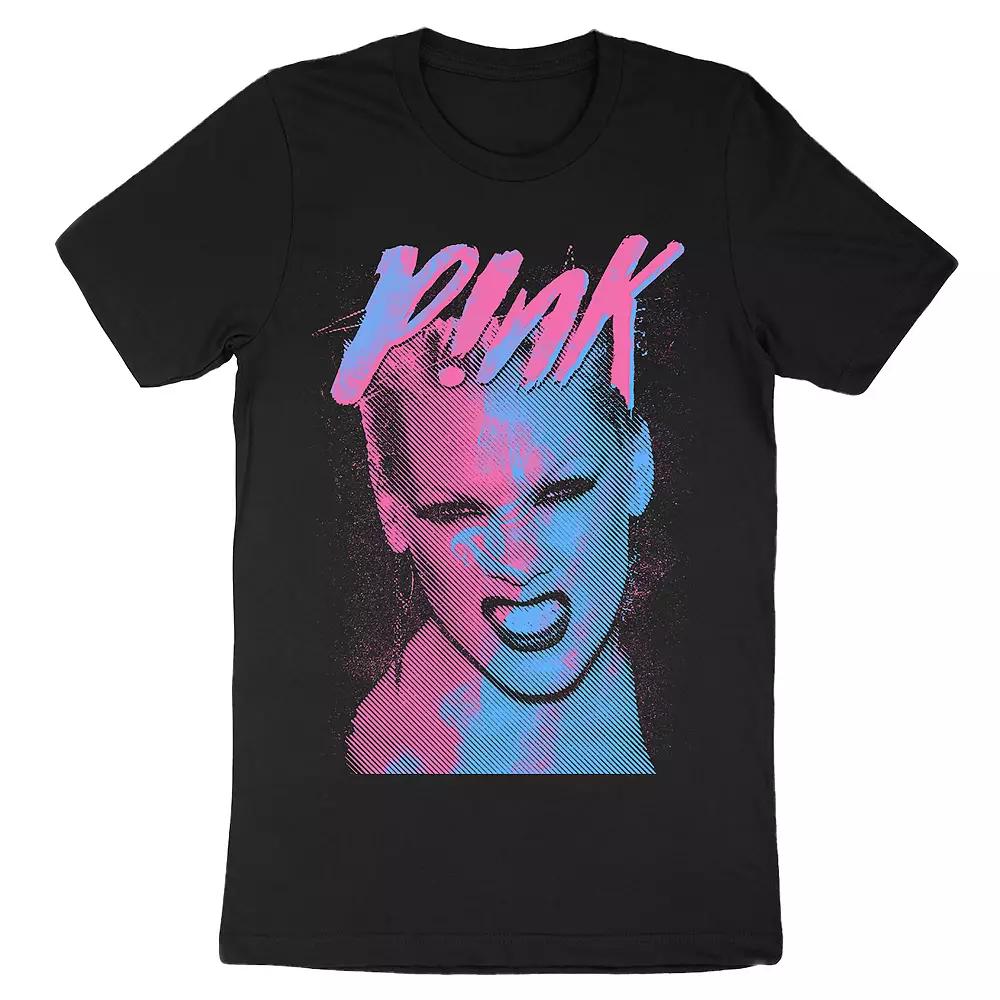 Men's Pink Tee, Size: Medium, Black Product Image