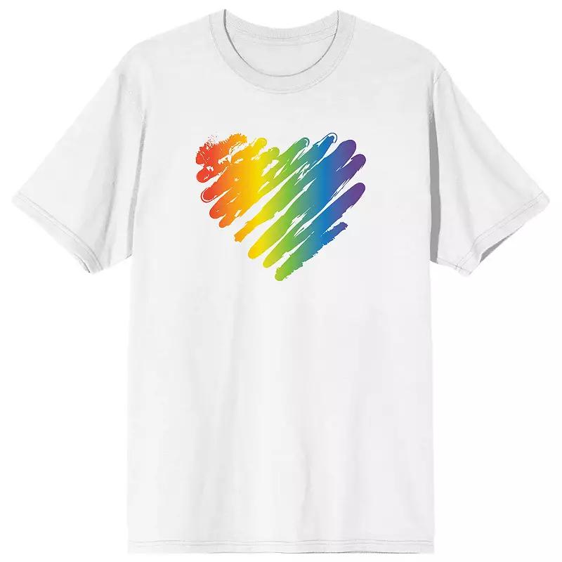 Men's Pride Rainbow Heart Tee,  Product Image