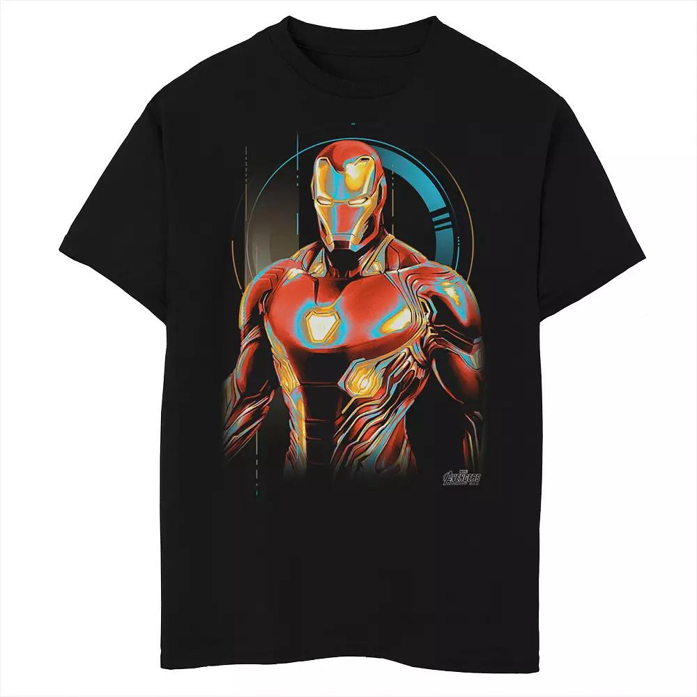Boys 8-20 Marvel Infinity War Iron Man Digital Profile Pose Graphic Tee, Boy's, Size: Medium, Black Product Image