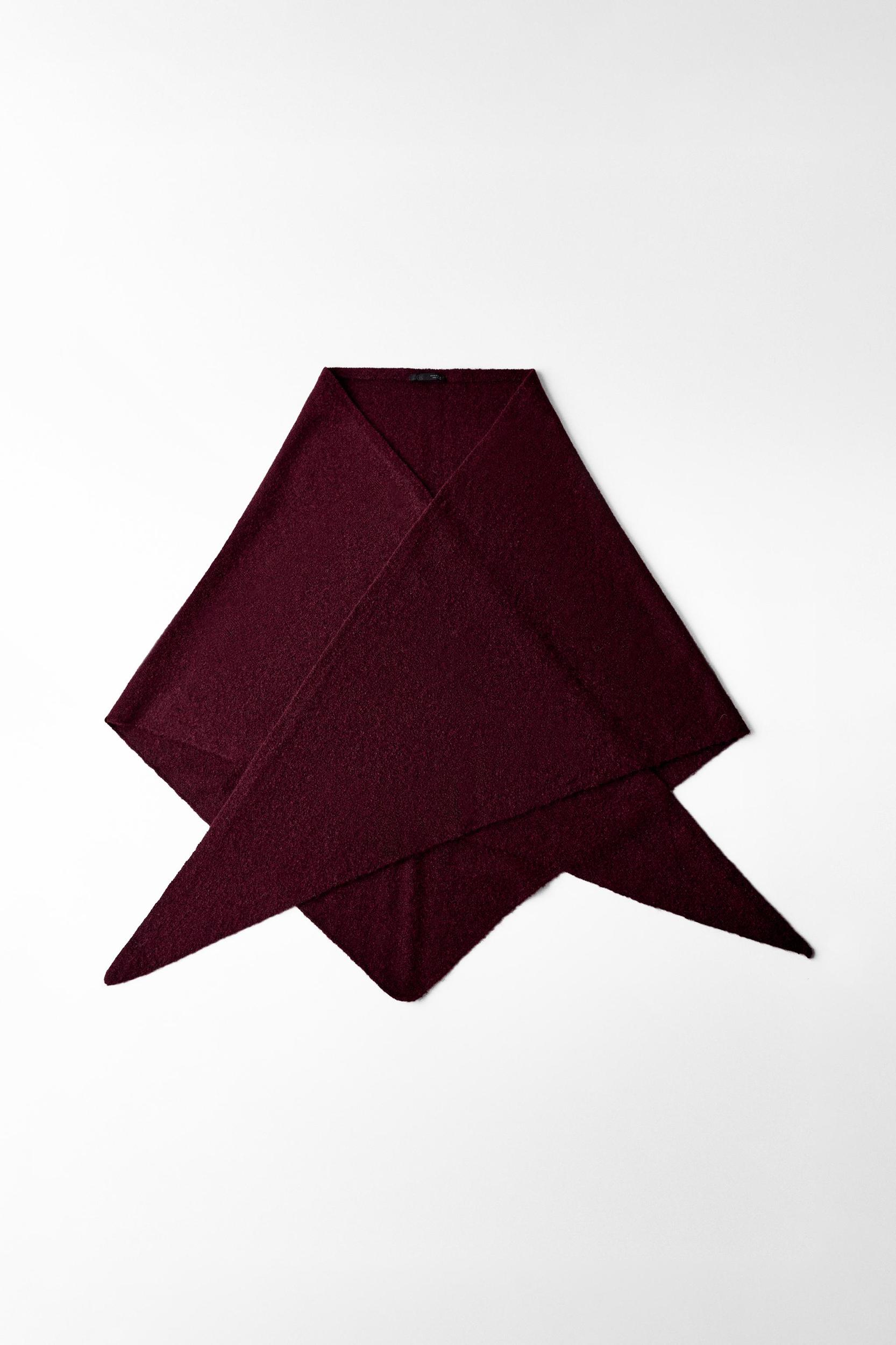 TRIANGULAR KNIT SHAWL Product Image