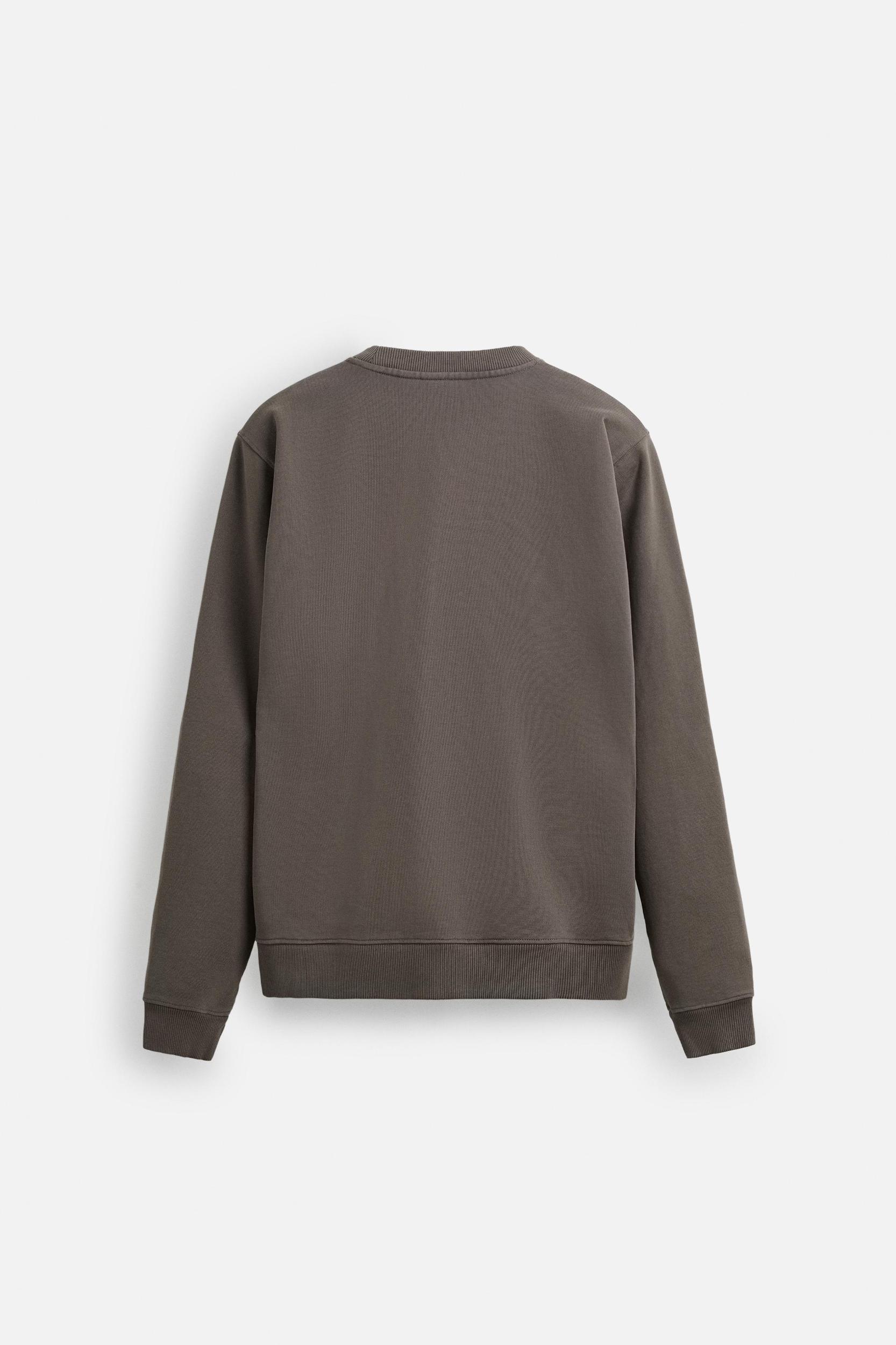 CREW NECK POCKET SWEATSHIRT Product Image