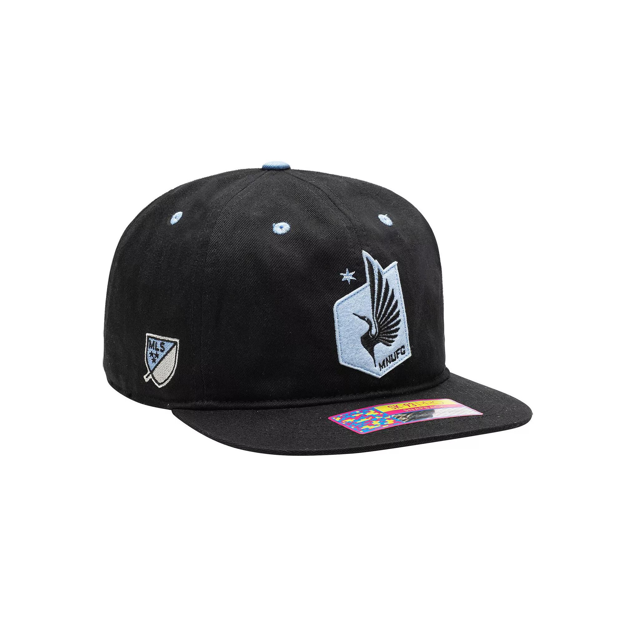 Mens Minnesota United FC Black Bankroll Snapback Hat Product Image