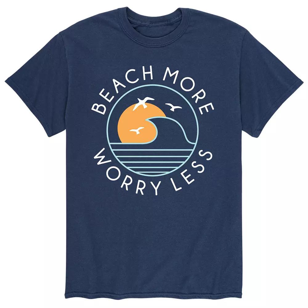 Men's Beach More Worry Less Tee,  Product Image