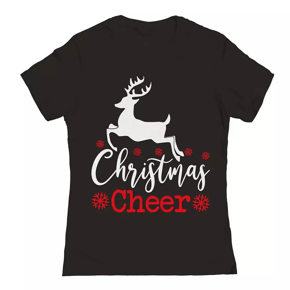 Junior's Christmas Cheer Graphic Tee, Women's,  Product Image