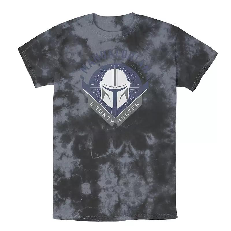 Men's Star Wars The Mandalorian Warrior Emblem Tee, Boy's, Size: XXL, Black Grey Product Image