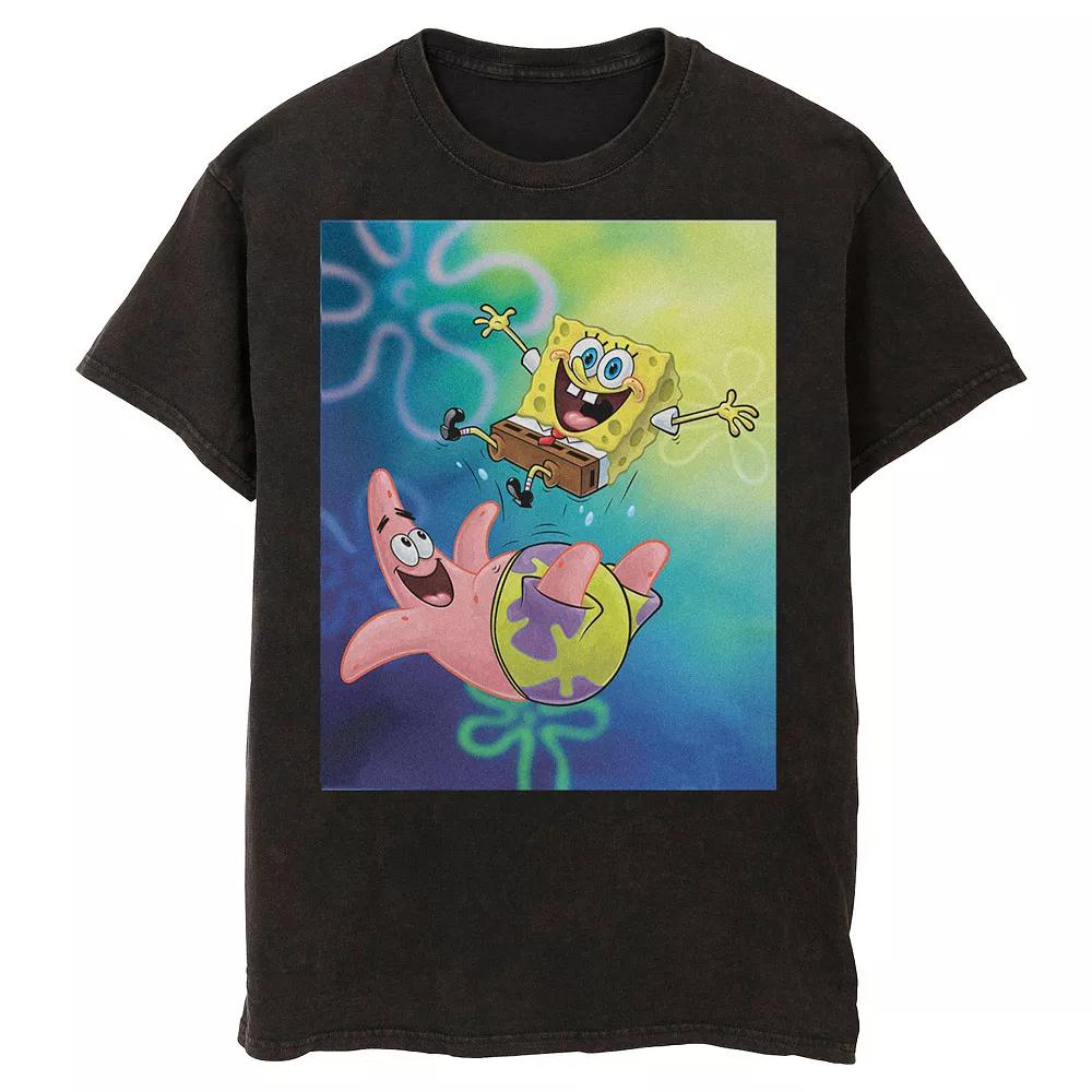 Men's Nickelodeon SpongeBob SquarePants Patrick Star Best Buddies Mineral Wash Graphic Tee,  Product Image