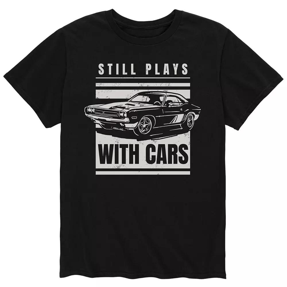 Big & Tall Plays With Cars Tee, Men's,  Product Image