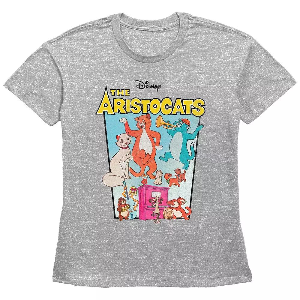 Disney's The Aristocats Women's Vintage Movie Poster Graphic Tee,  Product Image