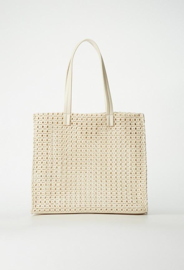 JustFab Margaux Platform Loafer Pump Womens Black/ White Size 8.5 Product Image