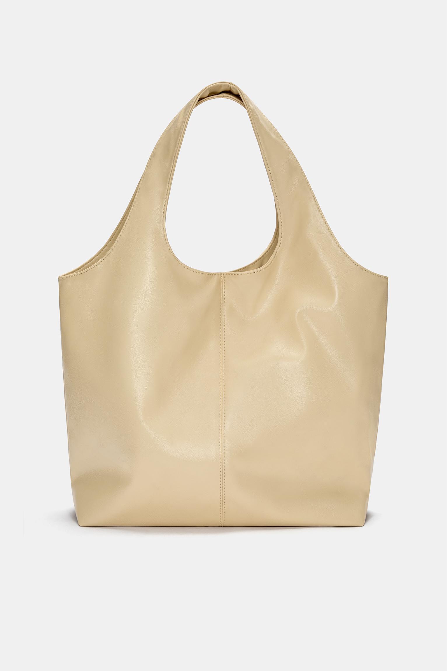 Faux leather shopper bag Product Image