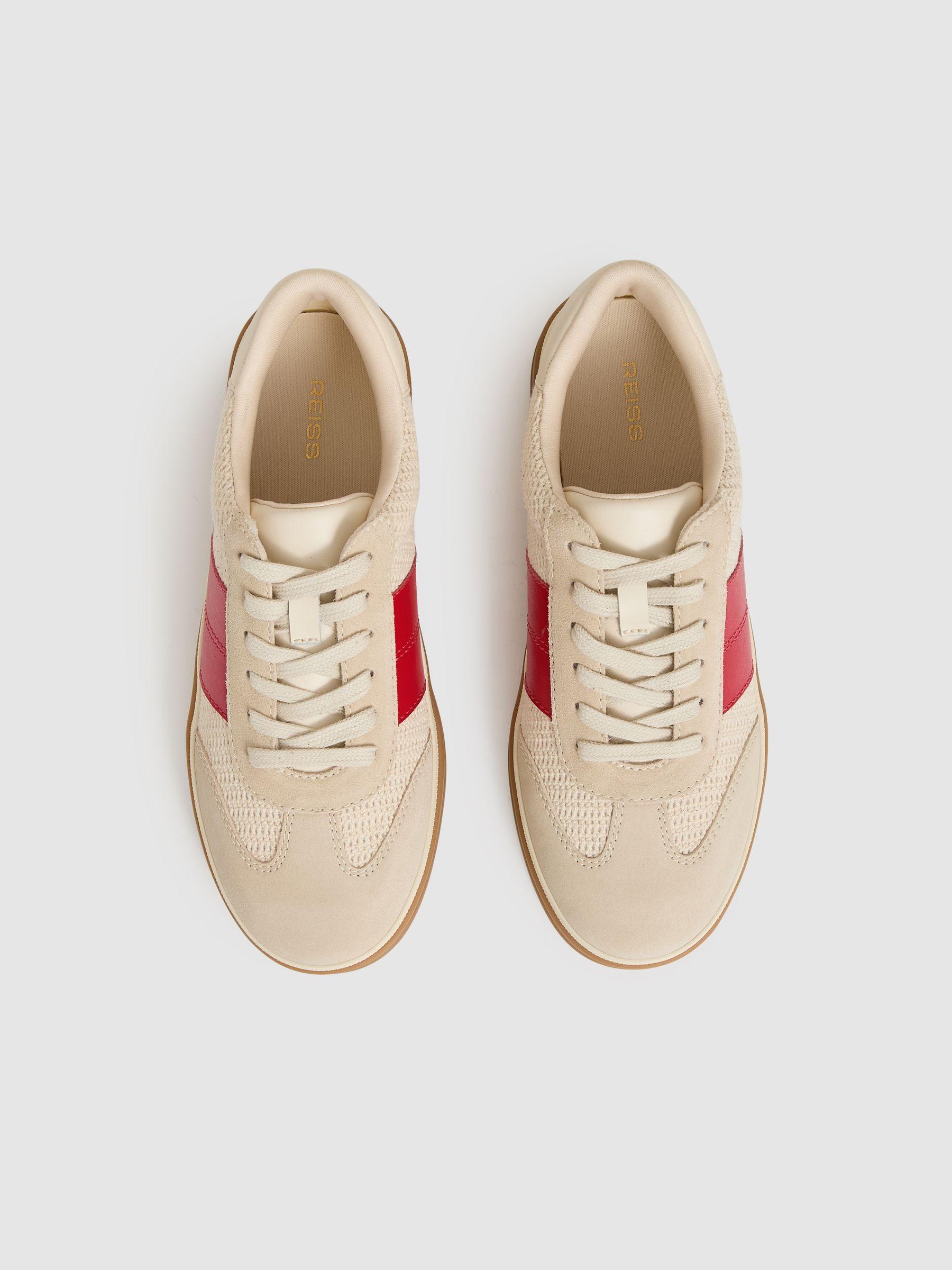 Woven Low-Top Trainers in Neutral Product Image