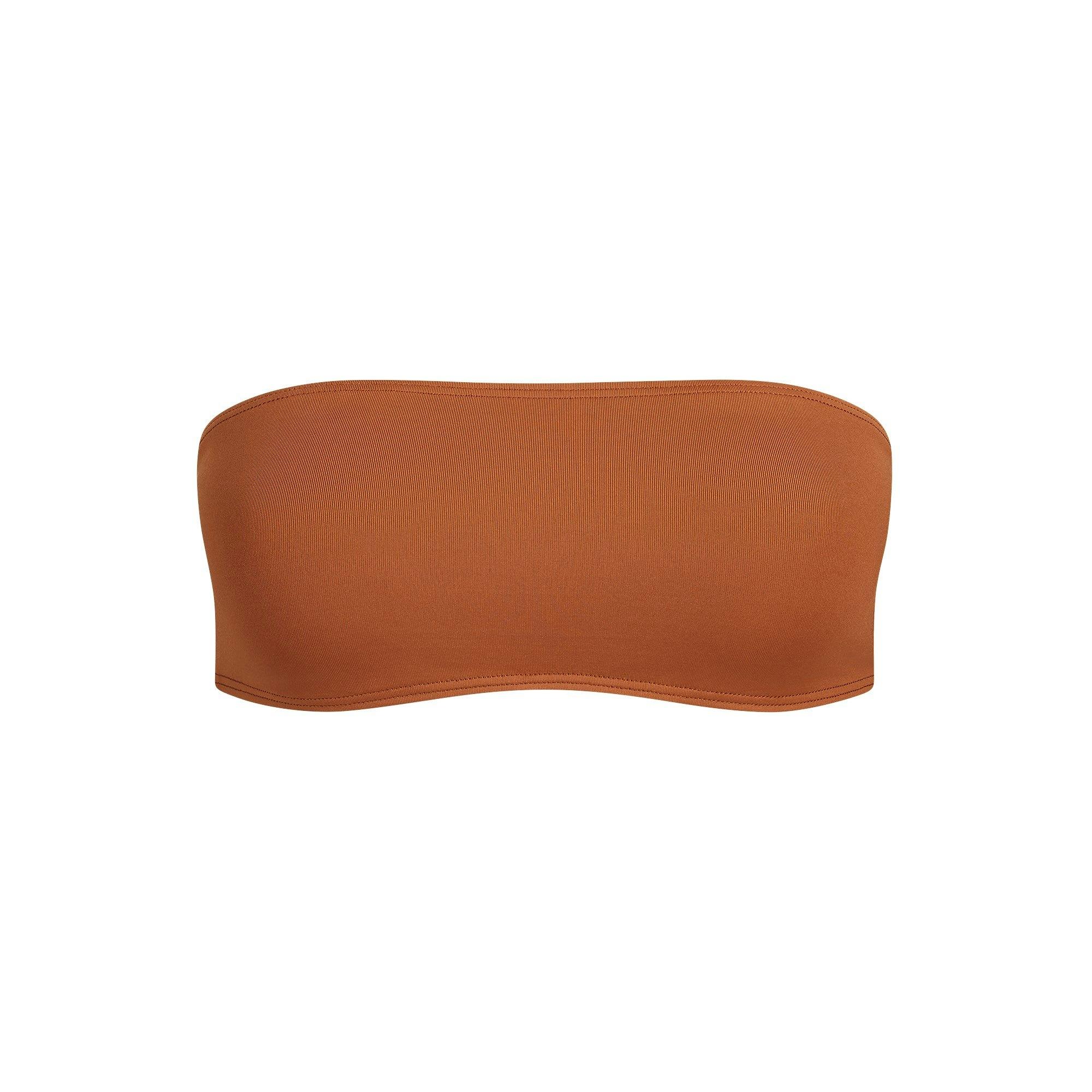 ICONIC SWIM MICRO BANDEAU BIKINI TOP | BRONZE Product Image