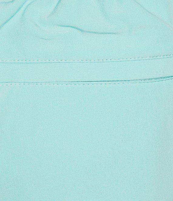 Caribbean Palmsway 6#double; Solid Swim Trunks Product Image