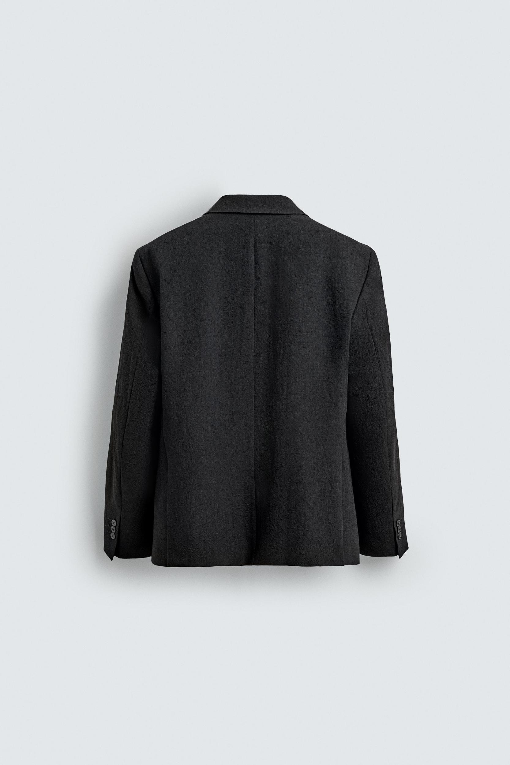 100% WOOL TEXTURED SUIT JACKET Product Image