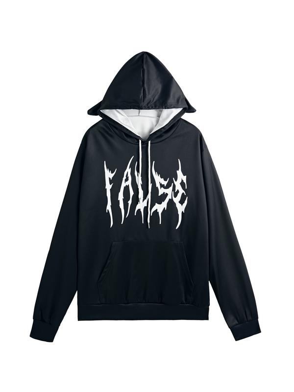 Men's Horn Styling Street Print Oversized Hoodie Product Image