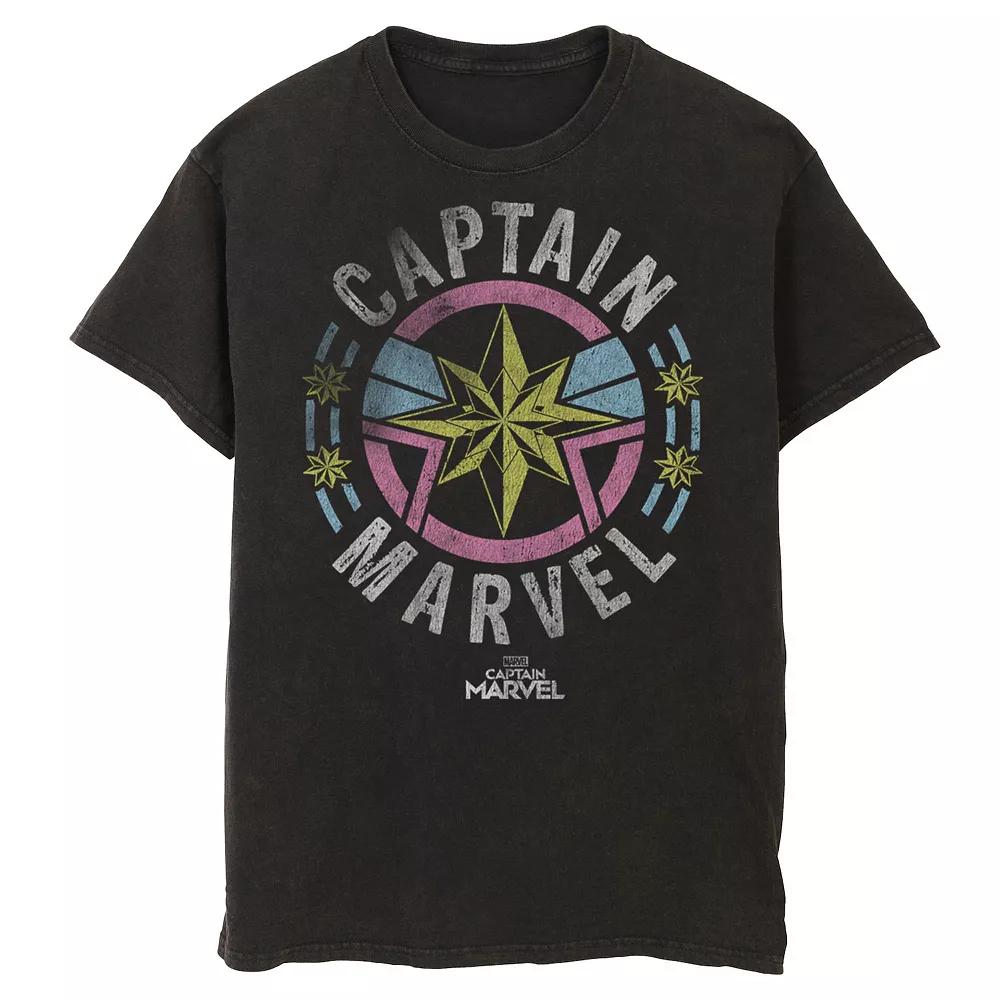 Men's Captain Marvel Retro Badge Tee,  Product Image