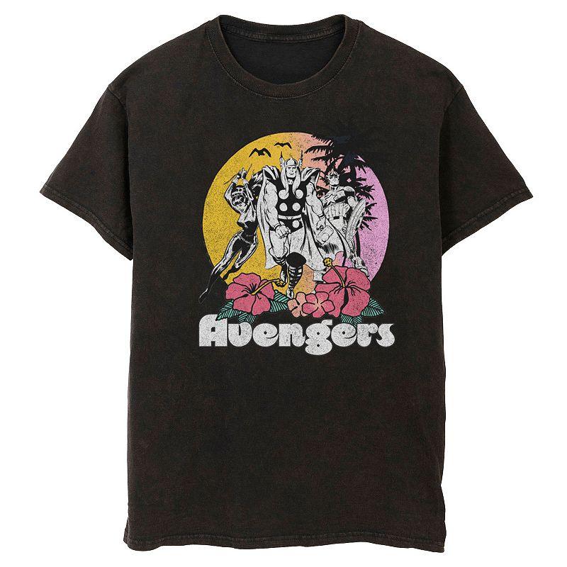 Men's Marvel Avengers Walking Into The Sunset Poster Tee,  Product Image