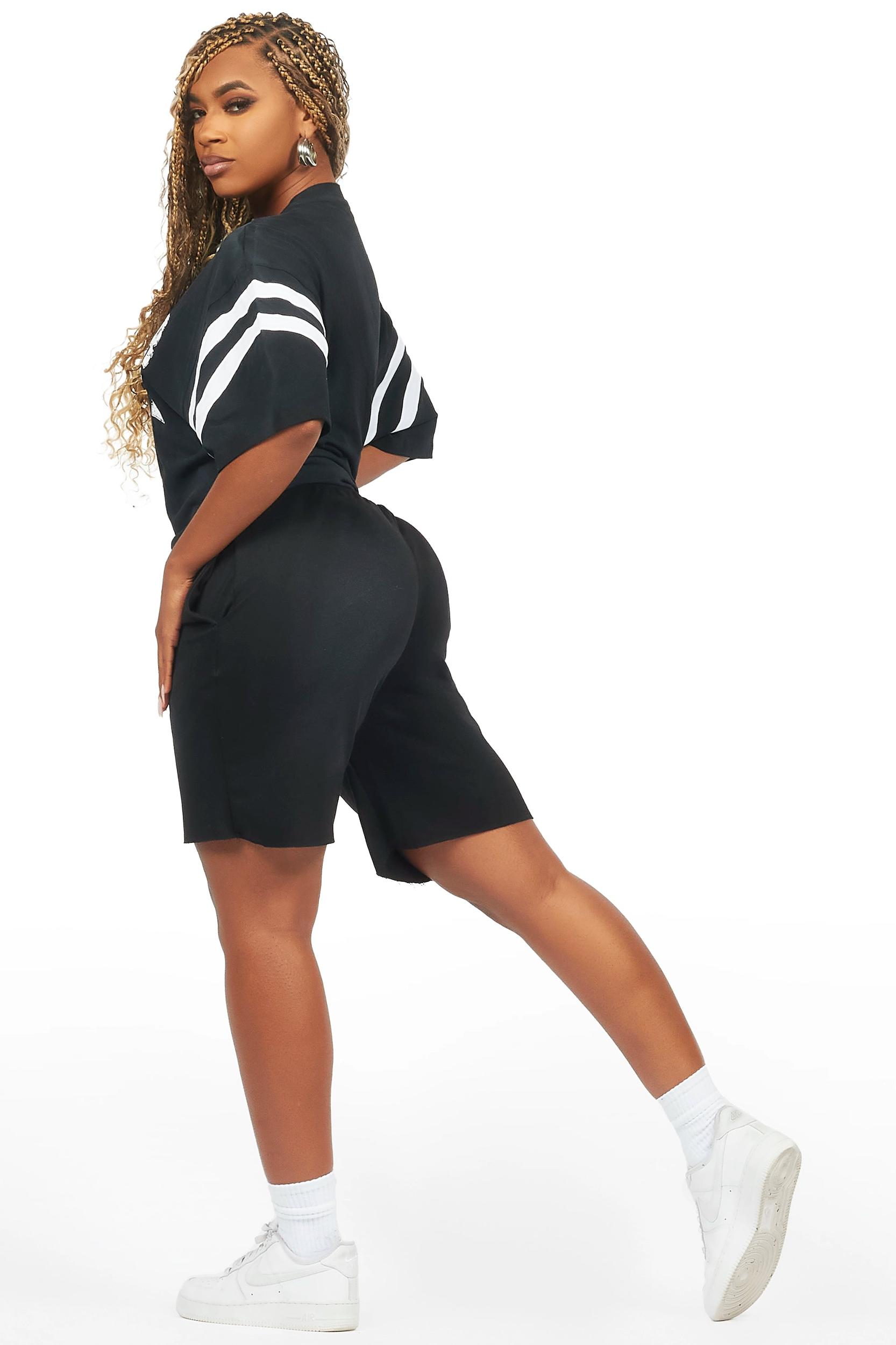 Chikata Black T-Shirt Short Set Female Product Image