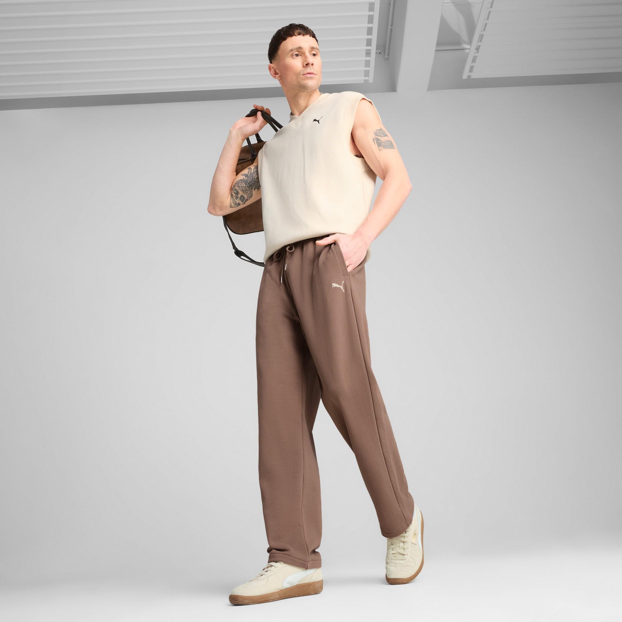 PUMA WARDROBE ESSENTIALS Men's Relaxed Sweatpants Product Image