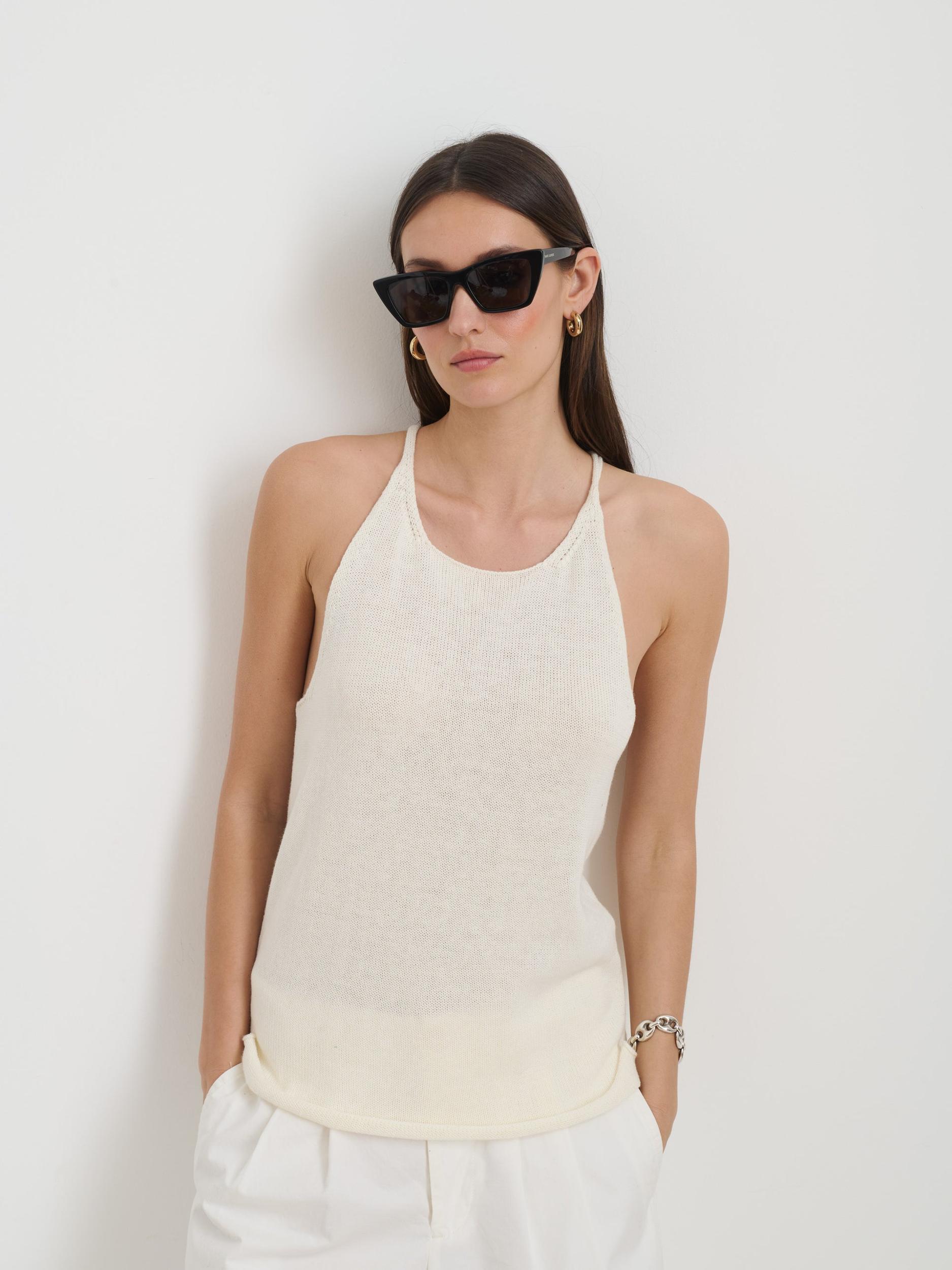 Josie Tank In Linen Cotton Product Image