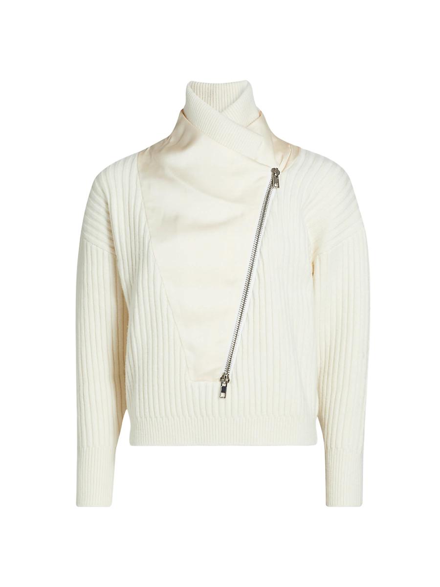 Womens Rochelle Rib-Knit Sweater Product Image