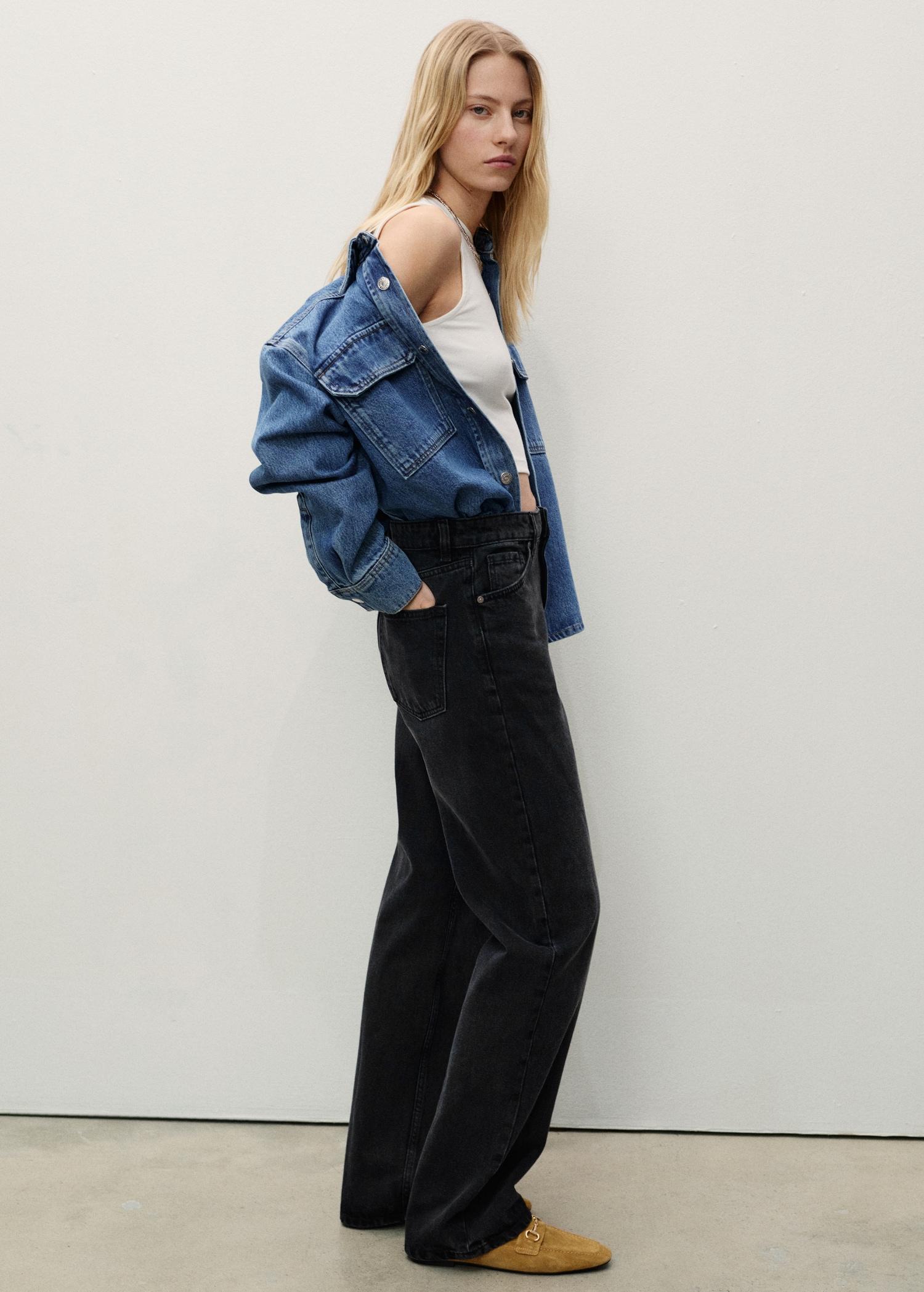 Miami medium-rise straight-fit jeans - Women | MANGO USA Product Image