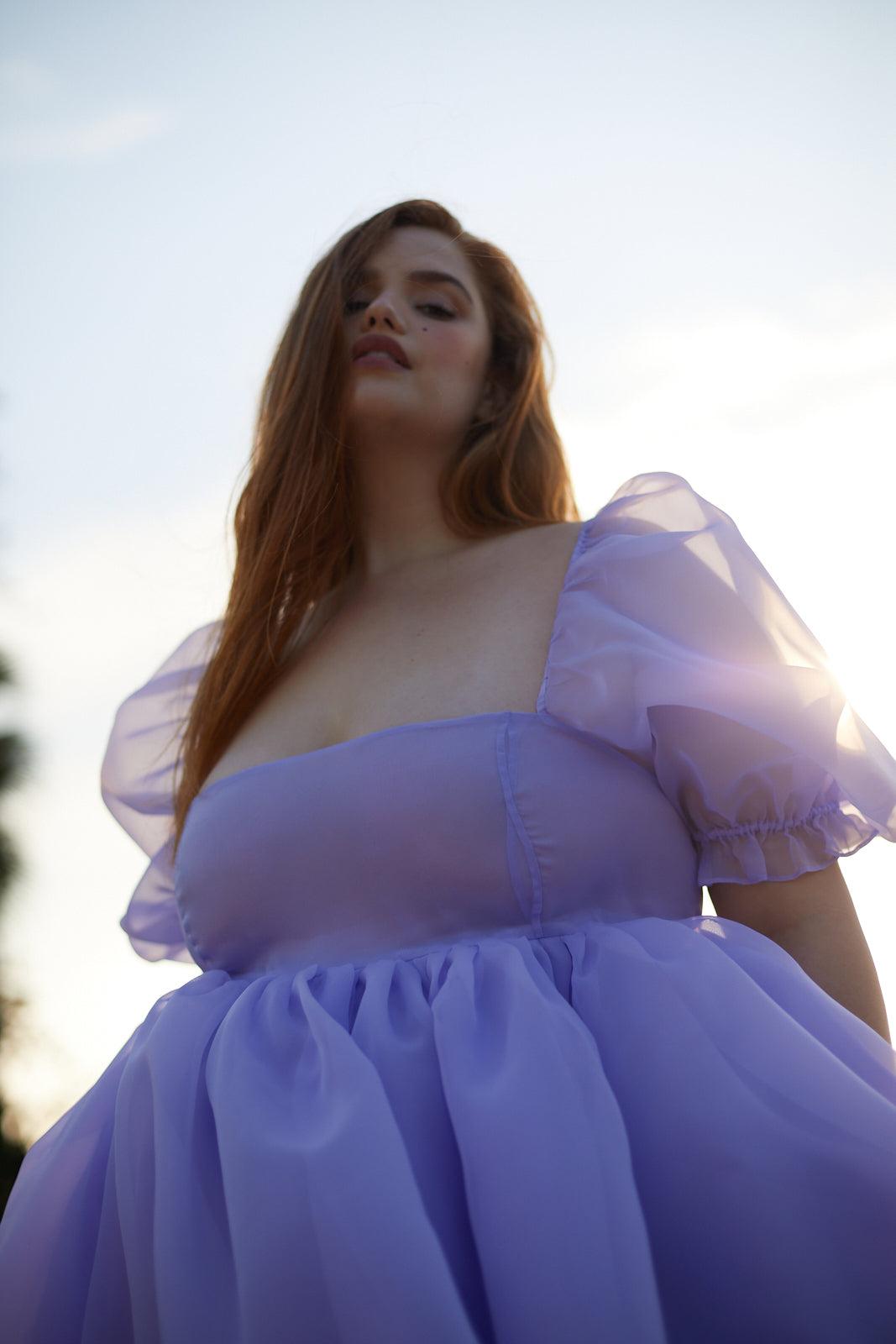 The Lilac Puff Dress Product Image