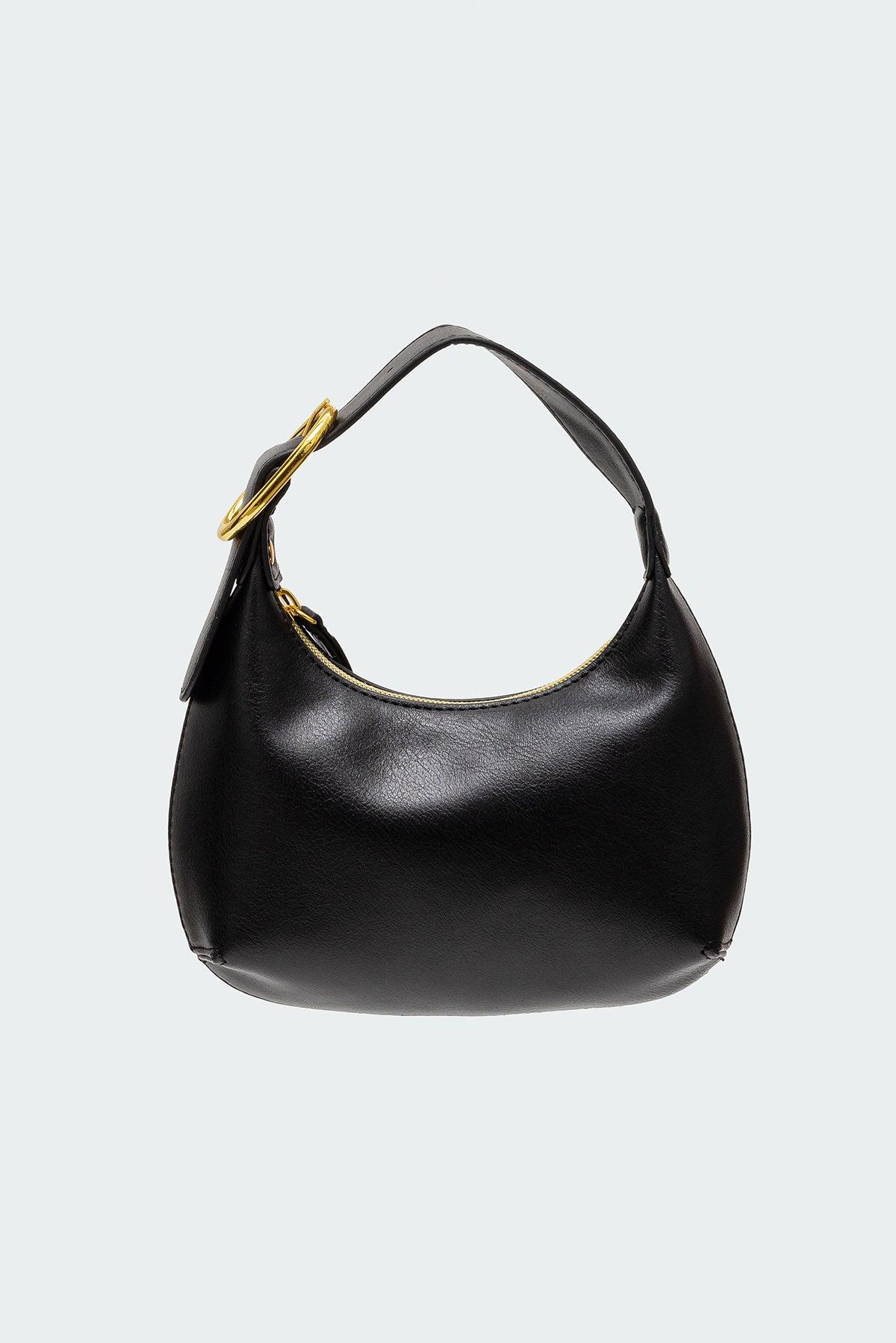 Buckle Strap Faux Leather Bag Product Image