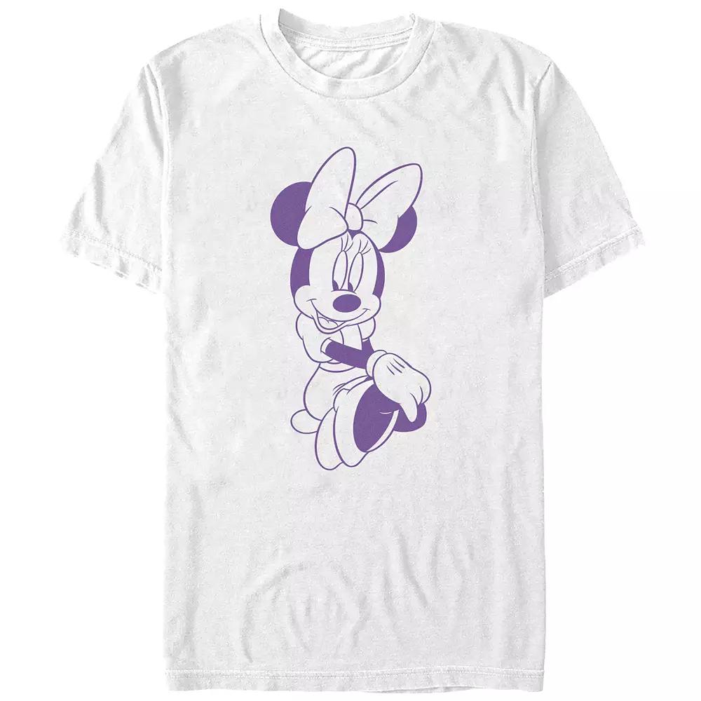 Disney's Minnie Mouse Ladylike Sit Juniors' Graphic Tee, Women's, Size: Medium, White Product Image