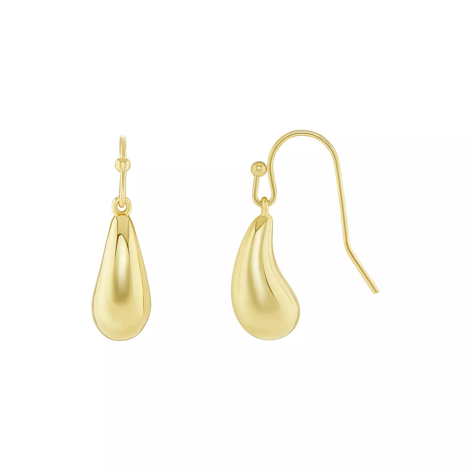 PRIMROSE Polished Teardrop Drop Earrings, Womens, Silver Tone Product Image