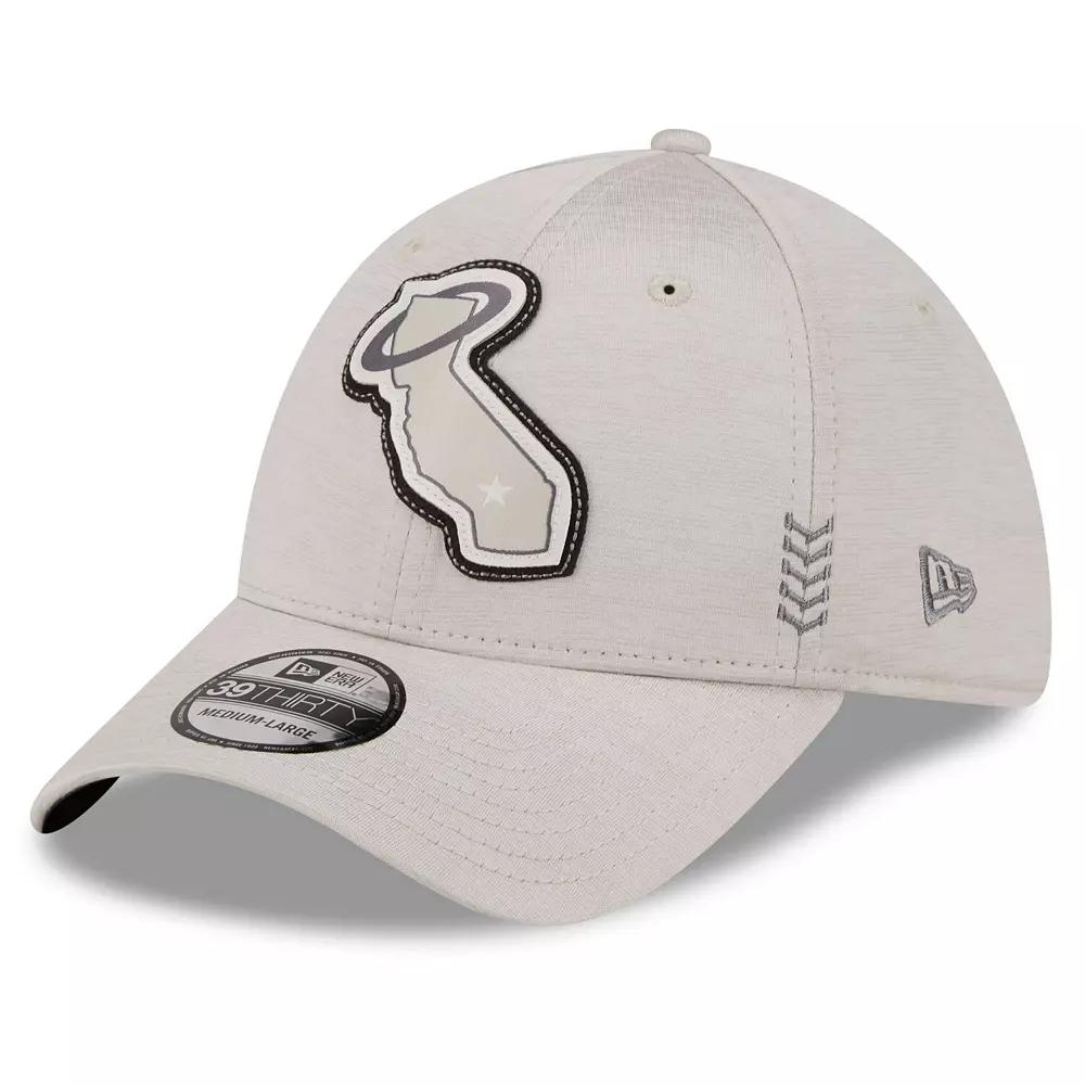 Men's New Era Cream Los Angeles Angels 2024 Clubhouse 39THIRTY Flex Fit Hat,  Product Image