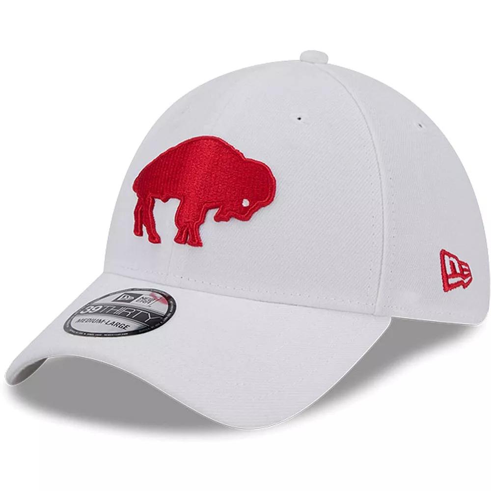 Men's New Era White Buffalo Bills Throwback 39THIRTY Flex Hat, Size: Large/XL Product Image