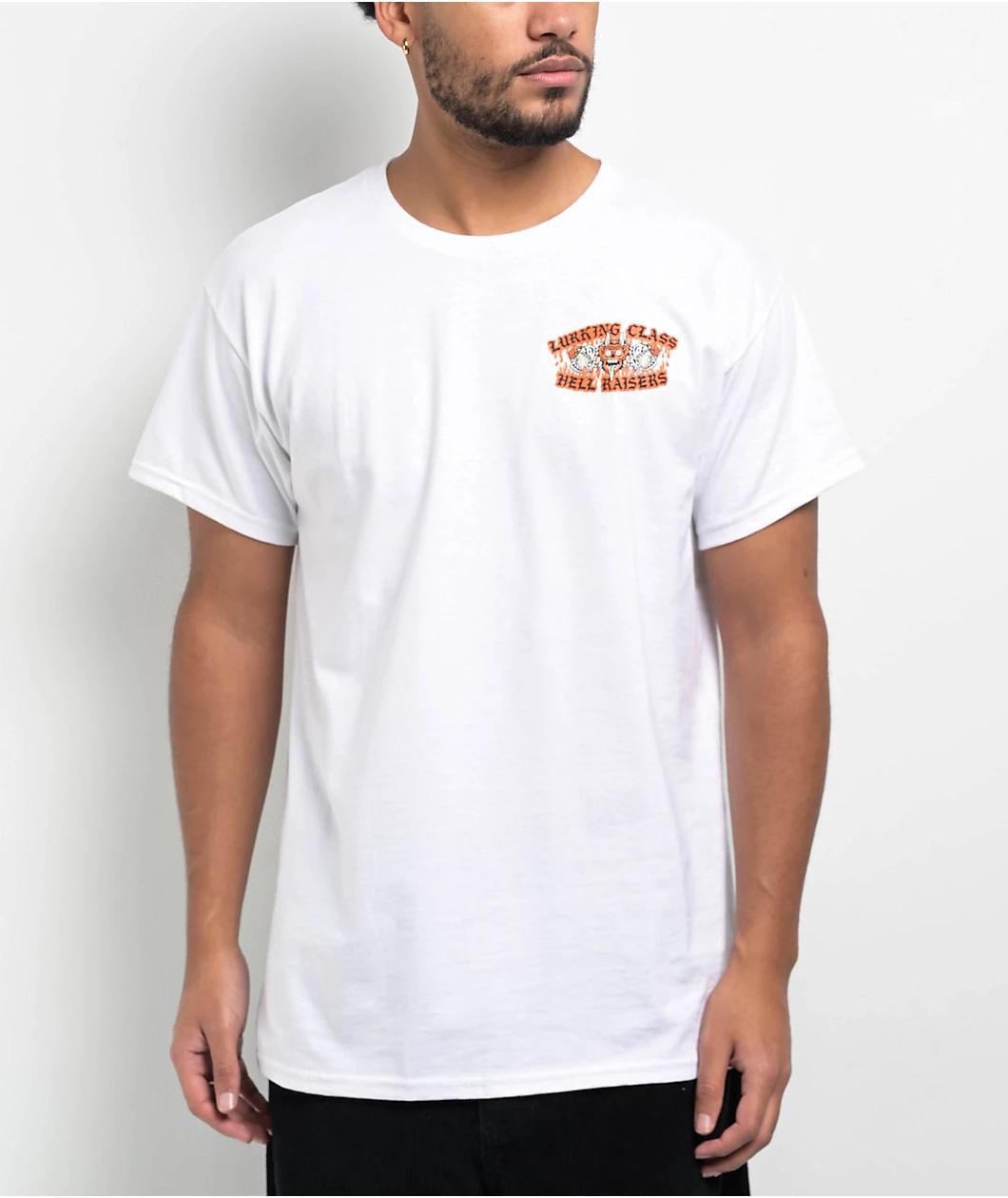 Lurking Class by Sketchy Tank x Tallboy Hell Raisers White T-Shirt Product Image