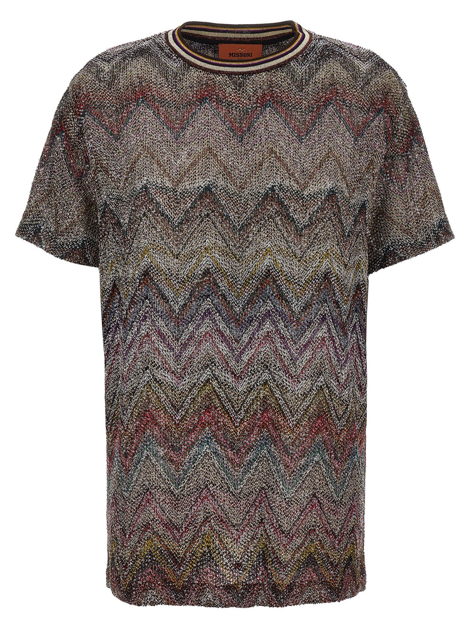 MISSONI Caperdoni Short Sleeve T-shirt With Sequin In Multi Product Image