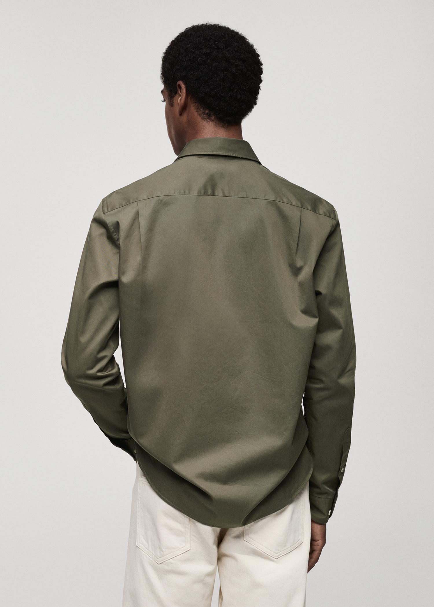 100% cotton regular fit shirt - Men | MANGO USA Product Image