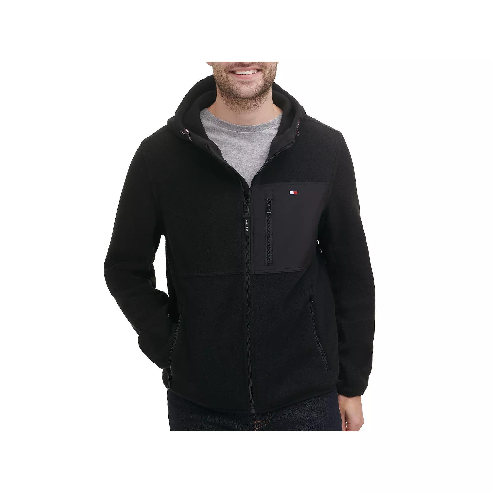 Men's Tommy Hilfiger Fleece Hooded Jacket,  Product Image