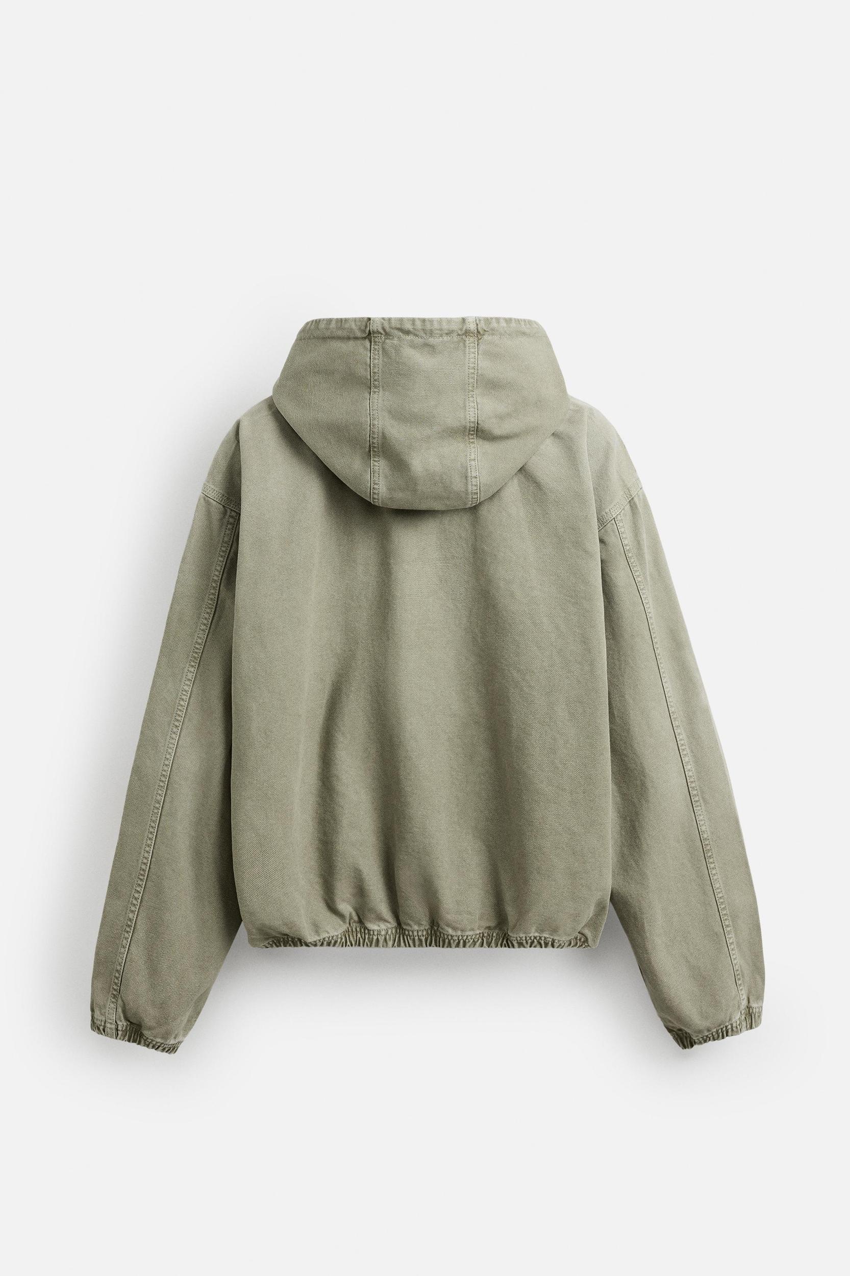 WASHED HOODED JACKET Product Image