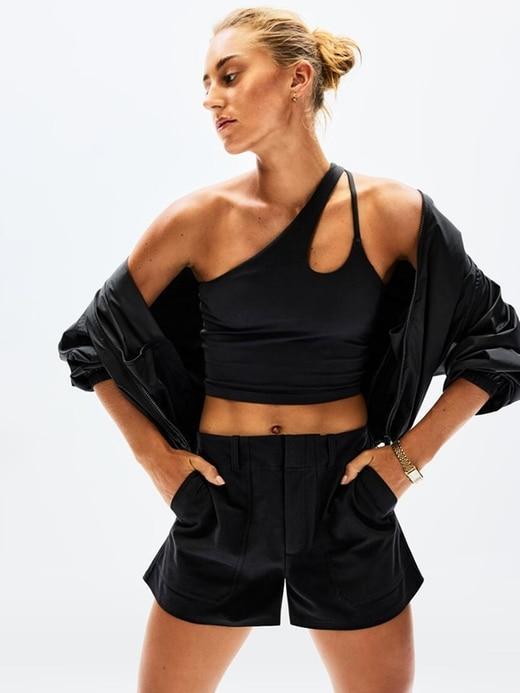 Transcend Asymmetrical Crop Sports Bra Product Image