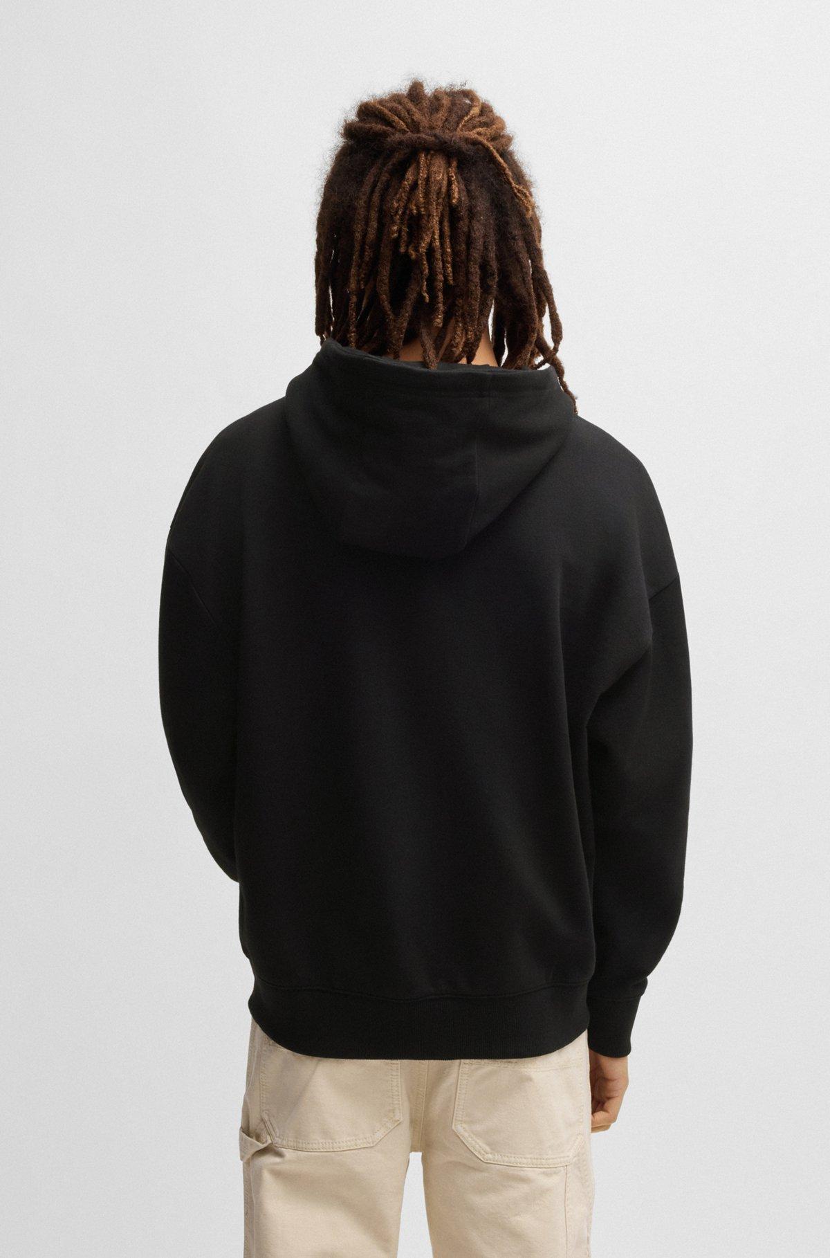 All-gender relaxed-fit hoodie in cotton terry Product Image